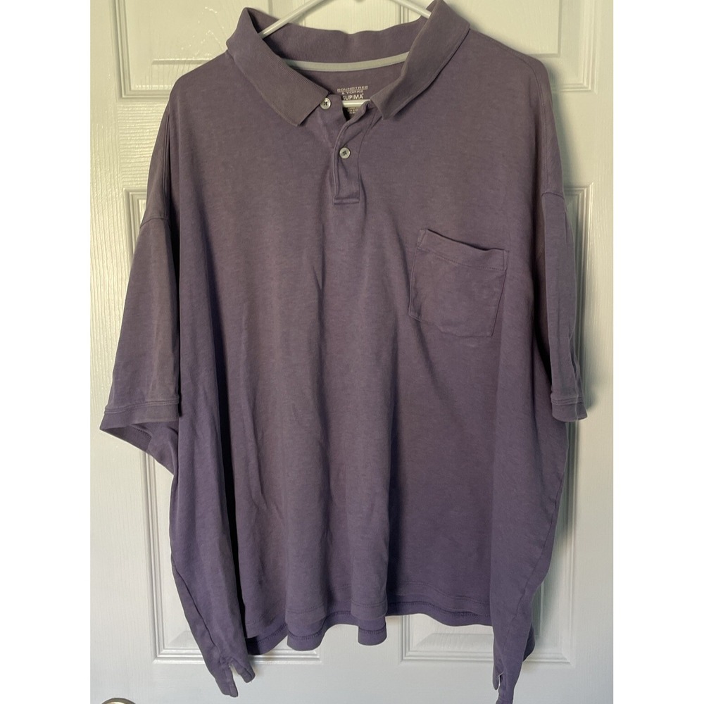 Roundtree & Yorke Performance Polo 3XB Mens Purple Polo Shirt Short Sleeve 58909